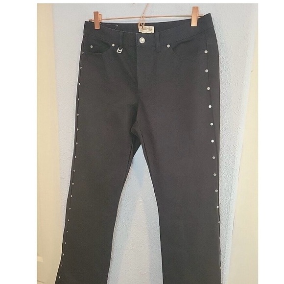 Michael Kors size 8 black denim pants - Picture 3 of 9